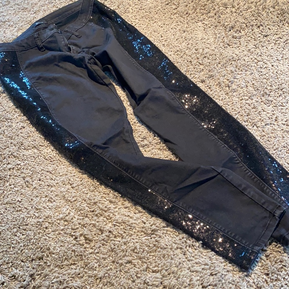 Bebe Sequin Skinny jeans Size 30